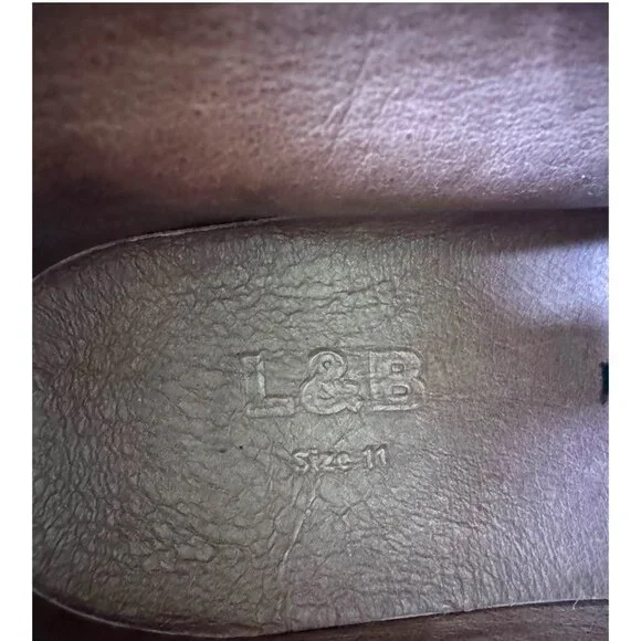 L&B Black Leather Serape Moccasins Women Size 11 NWOT - Picture 9 of 9